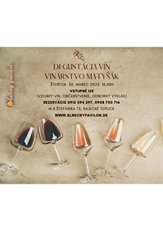 Degustácia vín - Vinárstvo Matyšák - štvrtok 30.3.2023
