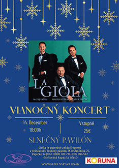 Vianočný koncert s LA GIOIA - nedeľa 14.12. o 18:00