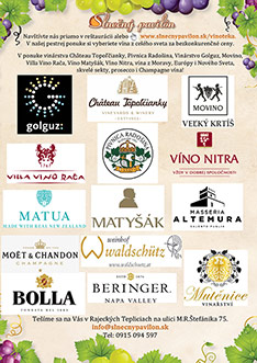 Vína z celého sveta za bezkonkurenčné ceny v našom e-shope a reštaurácii