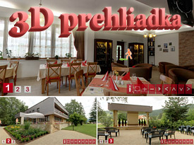 3D prehliadka - reštaurácia a vinotéka Slnečný pavilón